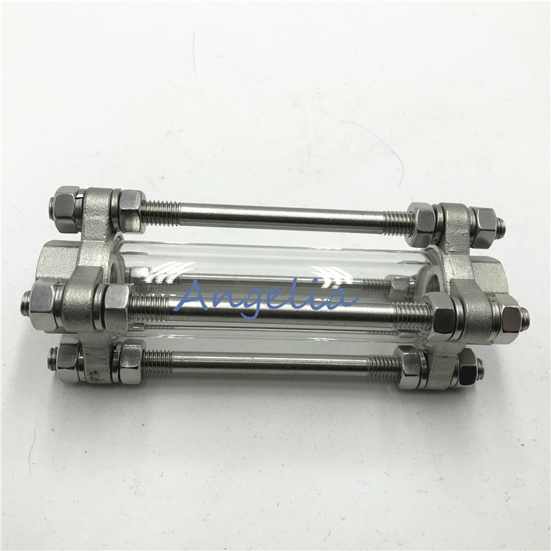1/2" BSP DN15 Female Thread Flow Stainless Steel 304 Sight Glass Water Oil