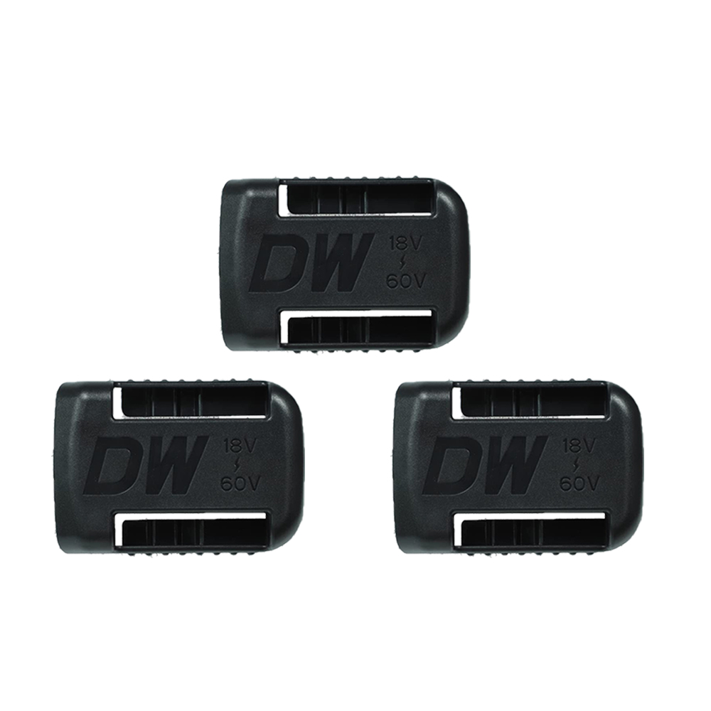1/2/3pcs for Dewalt 18V 20V 60V Battery Holder Wall Storage Mounts Stander Mount Display Hanger Dock Battery Belt Buckle Yellow: 3 pcs black