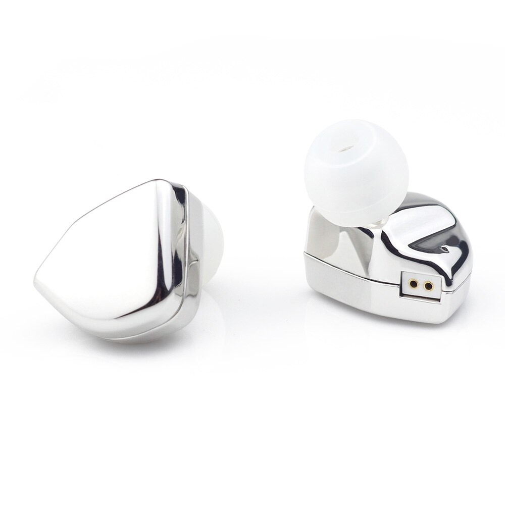 Unidad de controlador HZSOUND con espejo en forma de corazón de 10mm, auriculares CNC de alta fidelidad, auriculares con Monitor de DJ y Cable OFC de 2 pines y 0,78mm