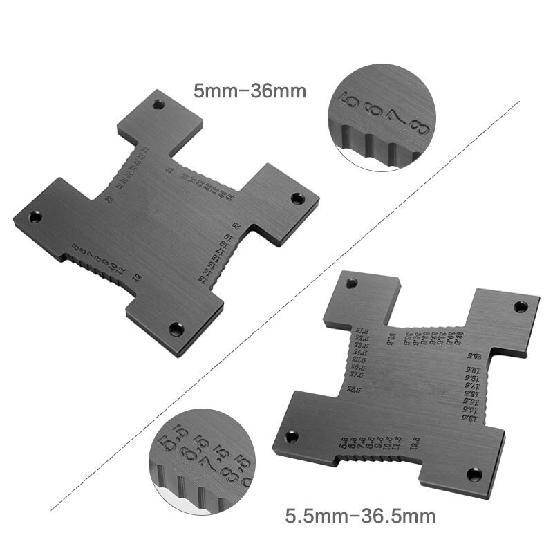 Tiefe Messgerät 2 teile/satz Höer Messgerät Präzision metrisch Messen Instrumente für Router Tisch, Holz Router