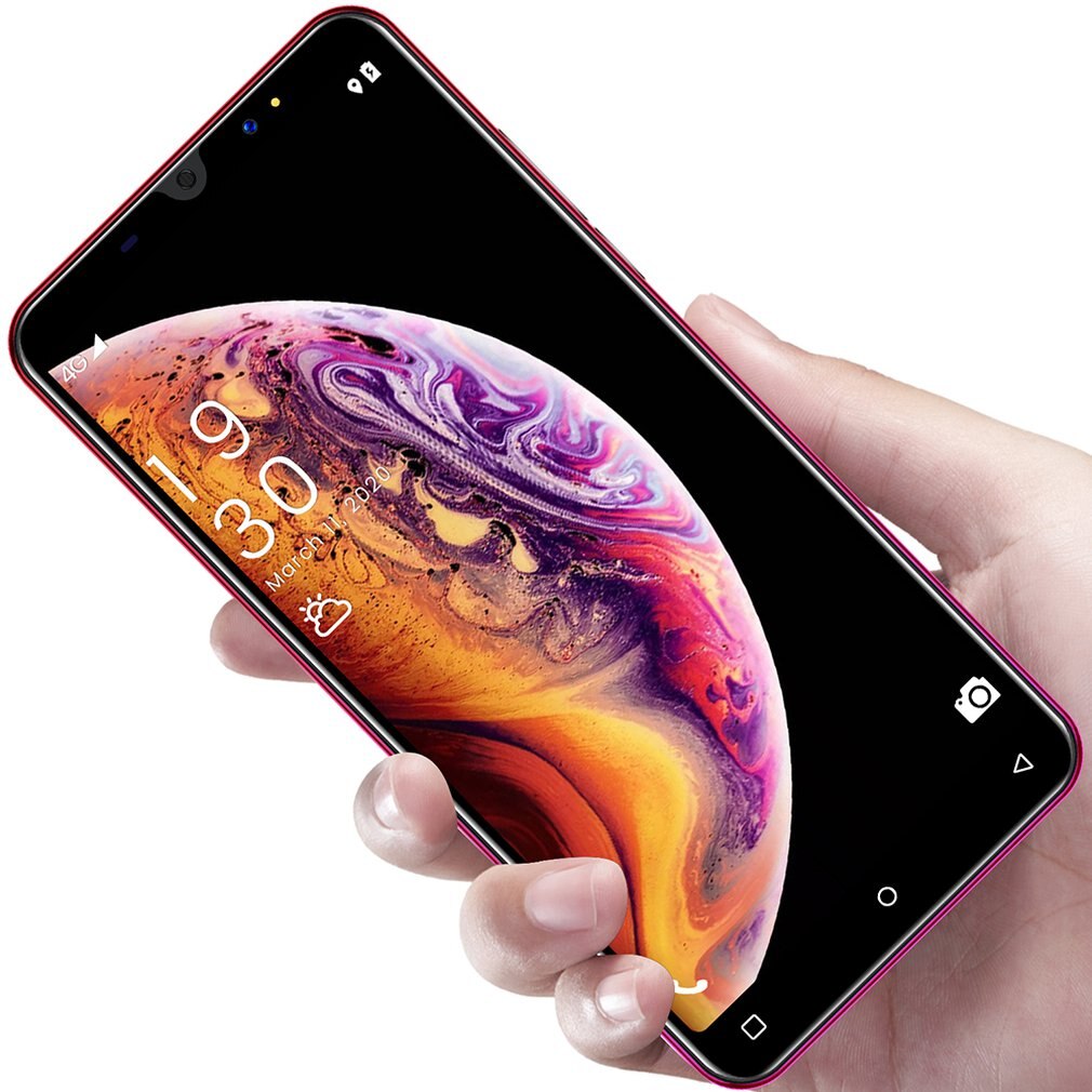 P40 Smart Phone 5 Inch 3G Large Screen Mobile Phone 512Mb Ram High Capacity Real Fingerprint Face Unlock Phones