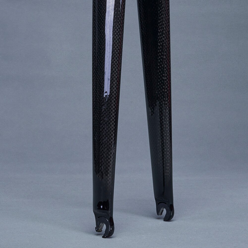 Carbon Front Fork Road Bike Fork 650C Cycling Rigid Front Fork Bike Accessories Straight Tube Diameter 1-1/8" 28.6mm