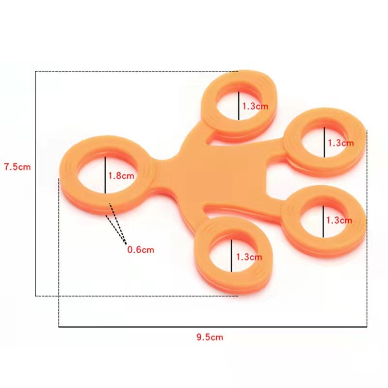Fitness Stretcher 3 Levels Finger Sensory Toy for Autism ADHD Finger Grip Silicone Ring Exerciser Antistress Resistance Band