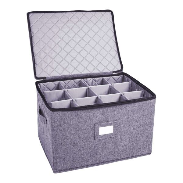 Verre à vin De Stockage Contient 12 Verres À Vin ou Vin Pliable Boîte De Rangement Peut Également Être Utilisé pour les Vêtements Rangement Organisation: Default Title