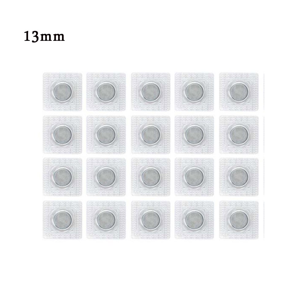 20 Pairs 10/13/15/18/20mm Invisible Hidden Sew Magnetic Snap Magnet Fastener for Handbag Clothing: 13mm