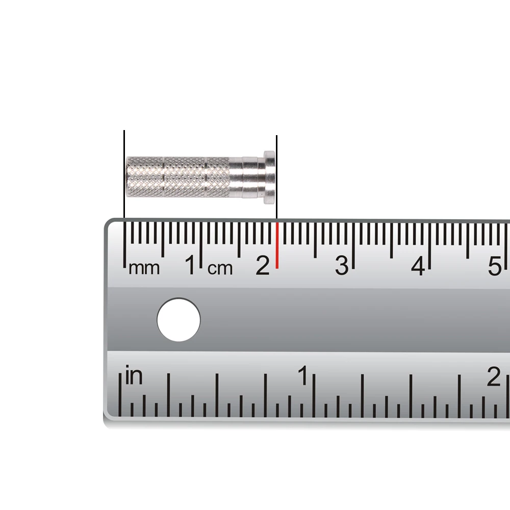 Flecha de tiro con arco, inserción de aluminio para ID 6,2mm/7,6mm, accesorios de eje de flecha de fibra de carbono/fibra de vidrio para flecha de eje de caza, 30 uds.