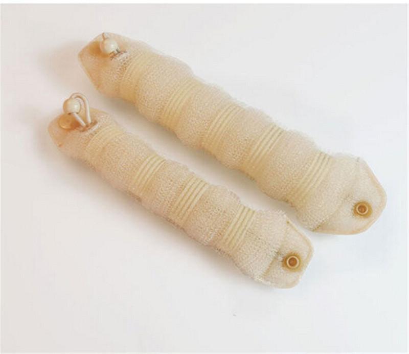 2 Pcs Vrouwen Sponge Hair Styling Donut Bun Maker Rollers Styler Tool 3 Kleuren Magic Gebruik Voormalige Ring Shaper