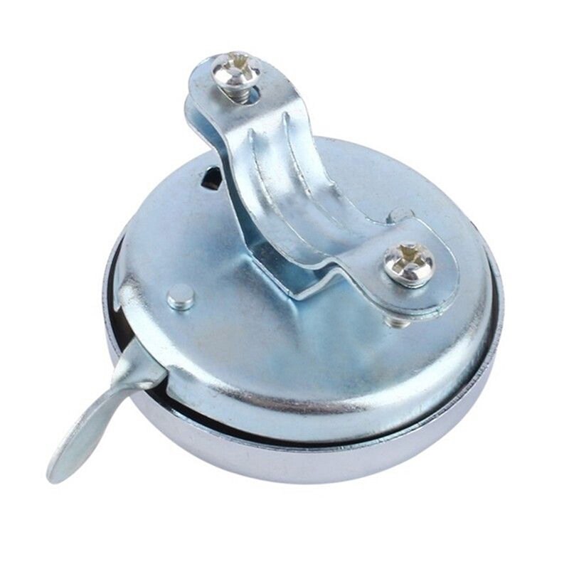 Safety Metal Bicycle Ring Bike Handlebar Ring Bell Sound Alarm Silver Warn Cycling Accessories For Outdoor Sports Bicycle Bell