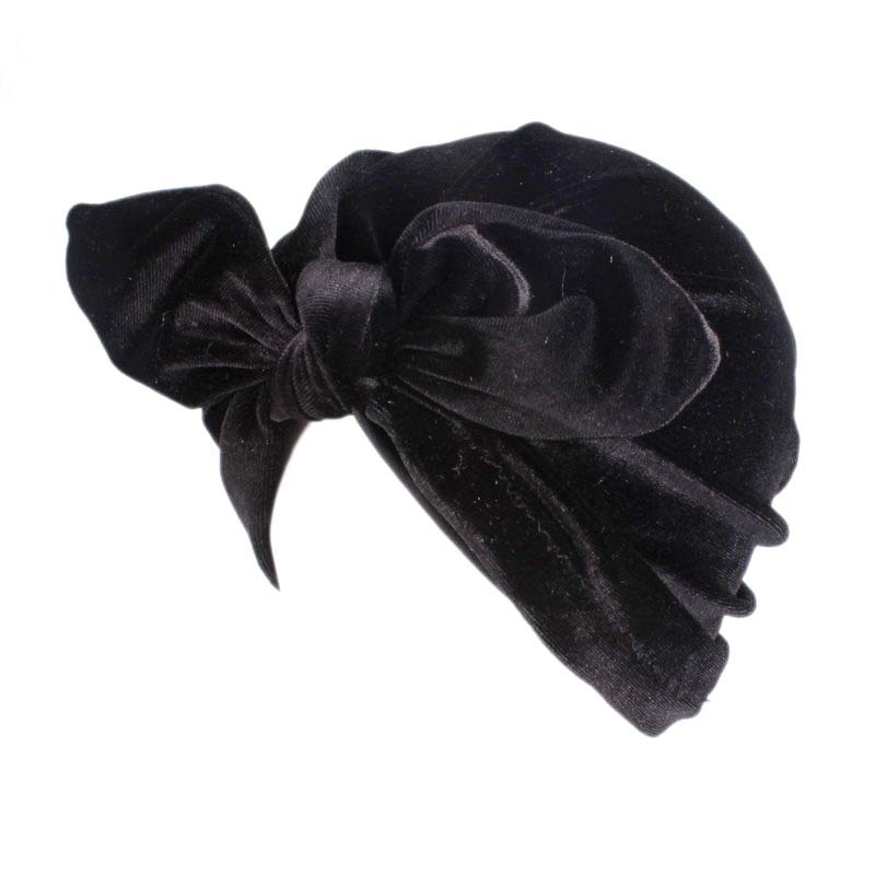 Foulard de tête en velours pour femmes, turban, prêt à porter, intérieur, casquette, musulman, inde,