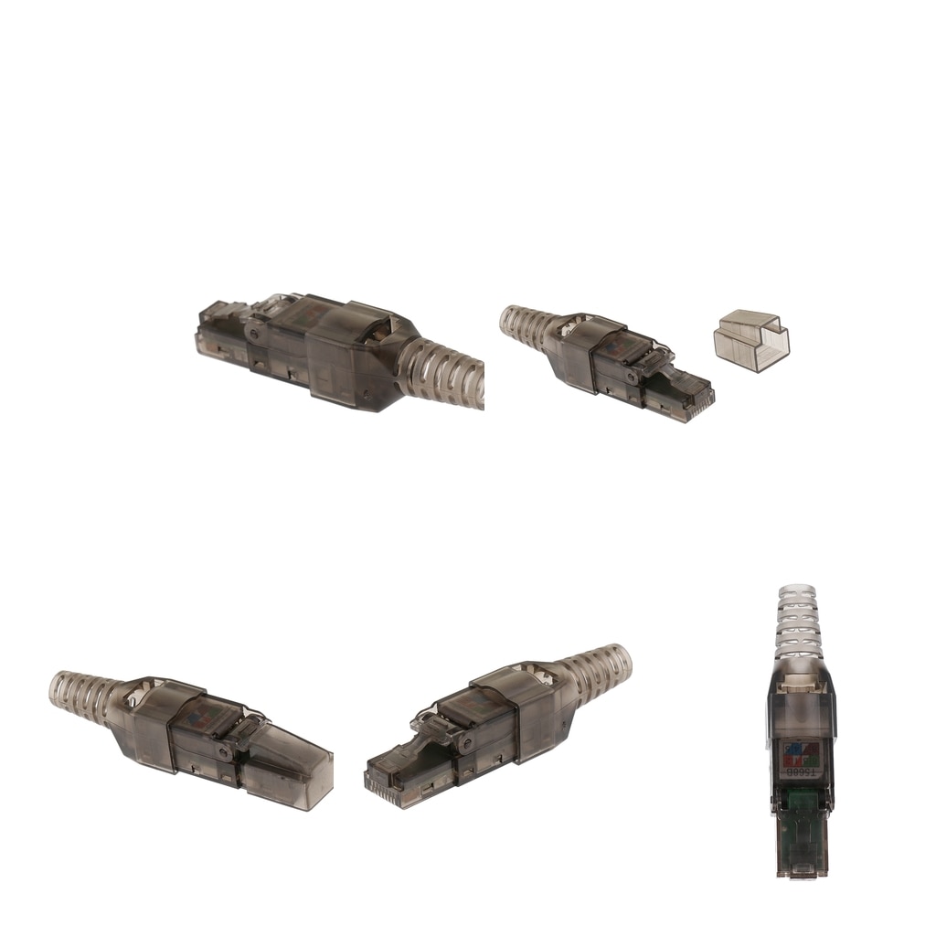 5Pieces CAT6A RJ45 Network Connector Modular Plugs Connectors Ethernet