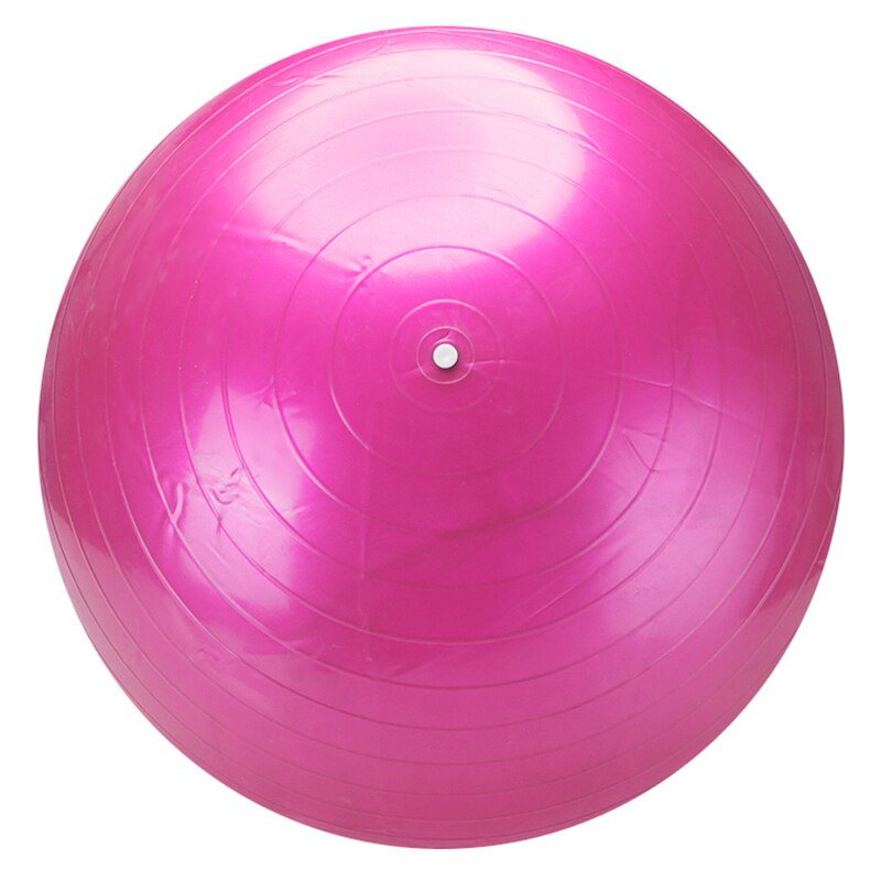 4 Colors Yoga Balls Pilates Fitness Ball Gym Balance Explosion-proof Yoga Balls Fit Ball Exercise Workout Massage Ball with Pump: Pink