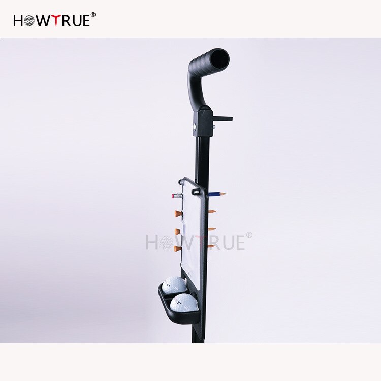 Golf trækvogn jern sort justerbar golfvognvogn 2 hjul push pull golfvogn aluminiumslegering foldbar vogn med bremse