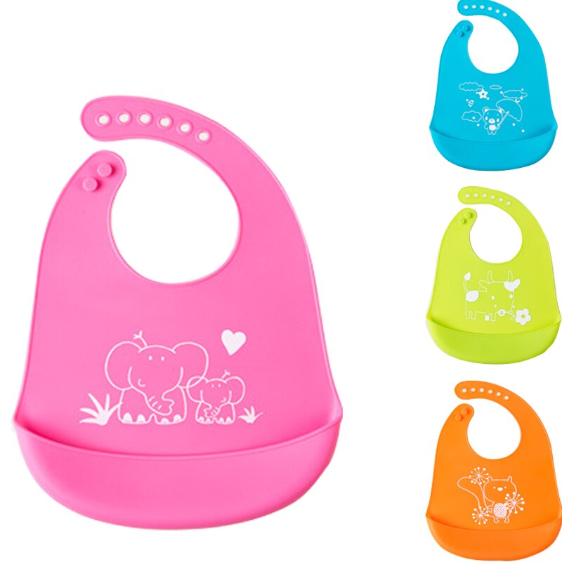 Bavaglino Neonato infantile rutto Del bambino Del silicone Bavaglino Sciarpa di Alimentazione TPE Impermeabile Tuta Animale di Cura Del bambino Bebe Bavaglino Grembiule Strumento di Alimentazione