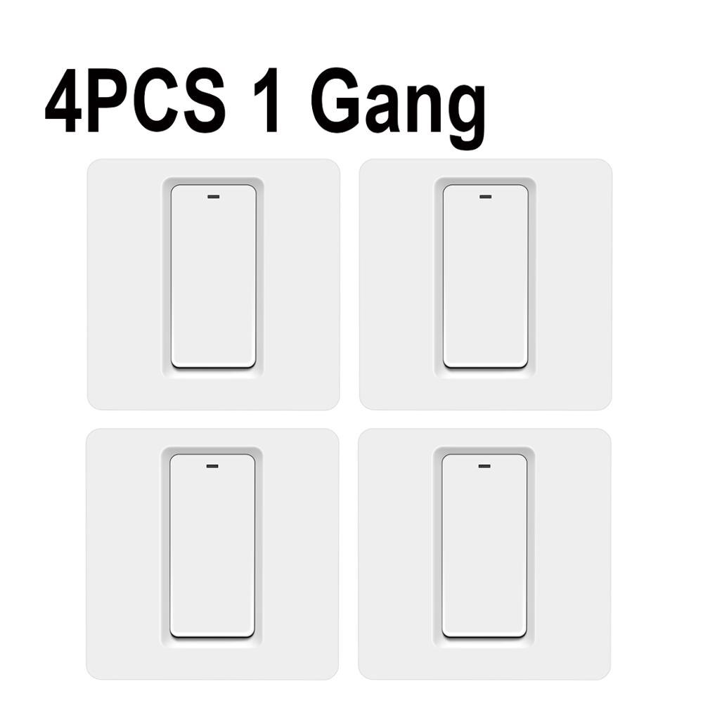 Smart Home Wifi Switch Touch Switch Voice Control Homekit Press Key For Led Lights Wall Switch Neutral Wire Needed 90-240V