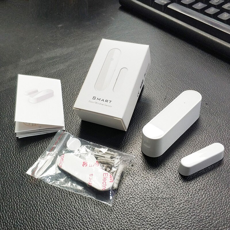 Z-wave Smart Door Open Closed Detectors Magnetic Switch Window Sensor Door Sensor Detector Alarm Associated Device Via Gateway