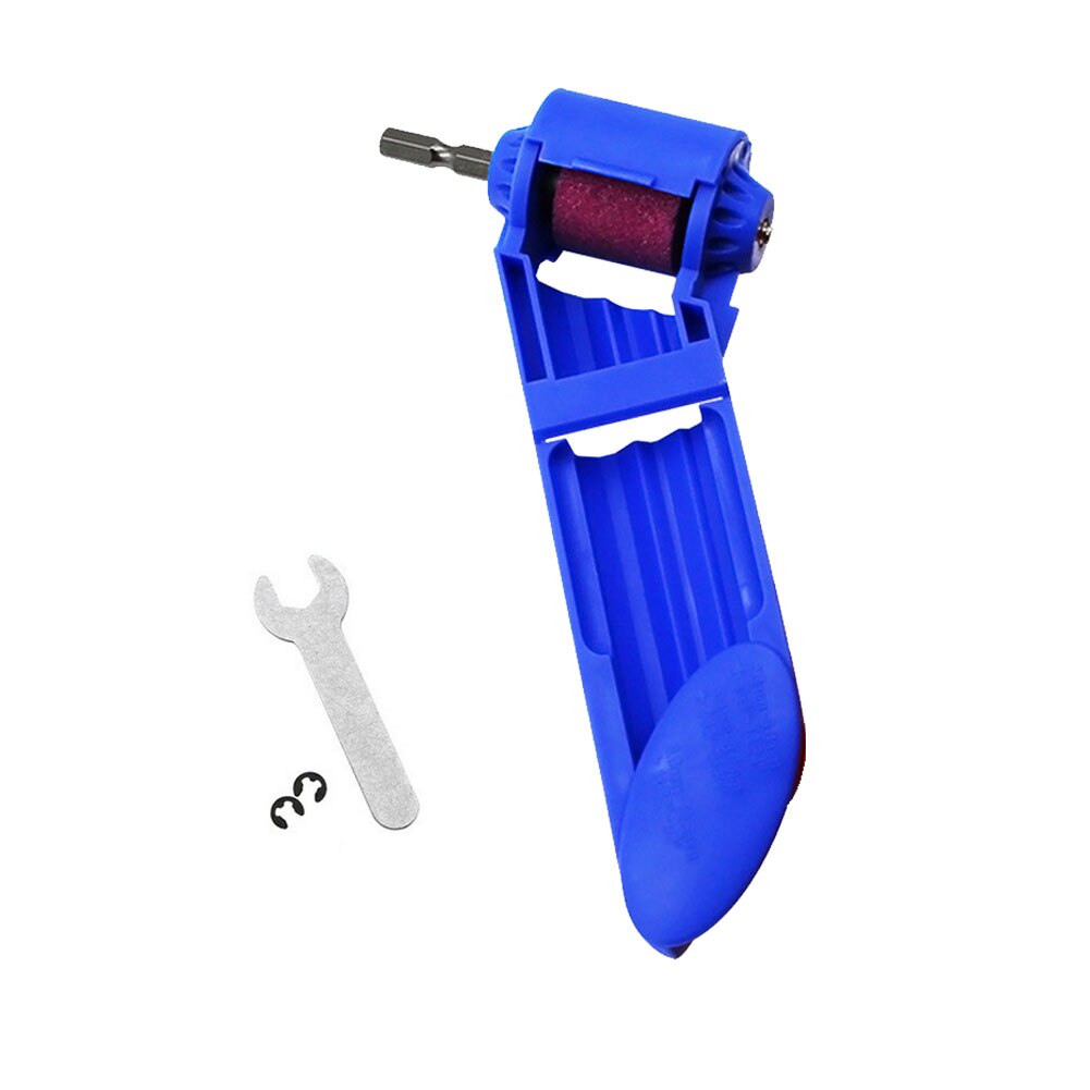 1Pcs Draagbare Boor Slijper Korund Slijpschijf Polijsten Puntenslijper Extra Voor Boor Polijsten Grinder Tool: Blue with buckle