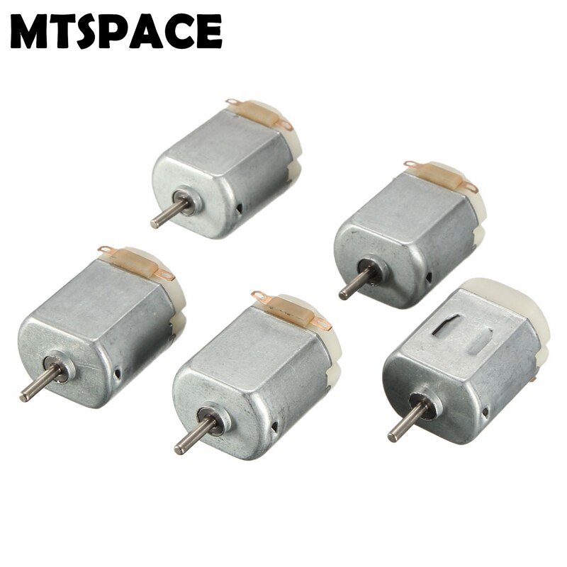 Mtspace 5 stk / sett  dc 3v mini motor til diy fjernkontrollen leken bil robot 18000 rmp / minutt 20 x 15 x 25mm
