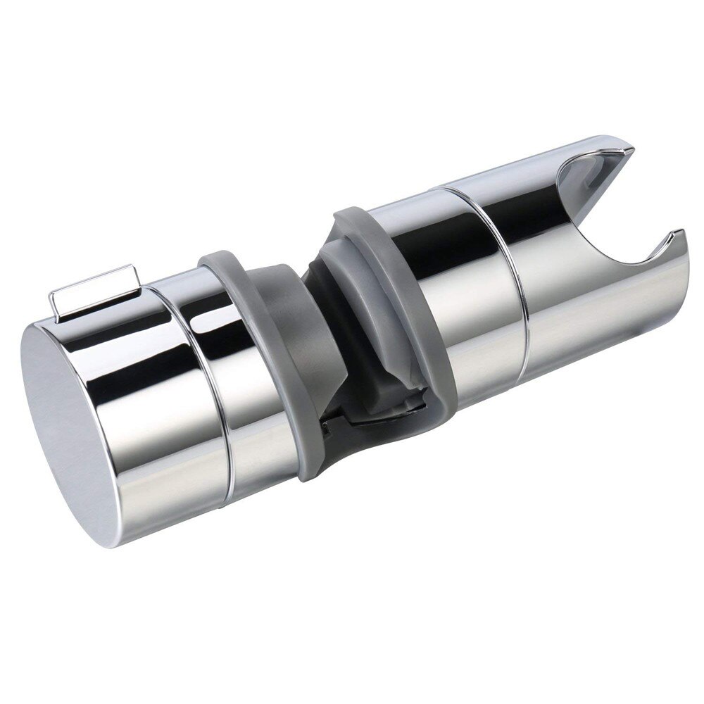 Housler Adjustable Shower Rail Slider Holder – Fits 19-25mm Rails, Chrome