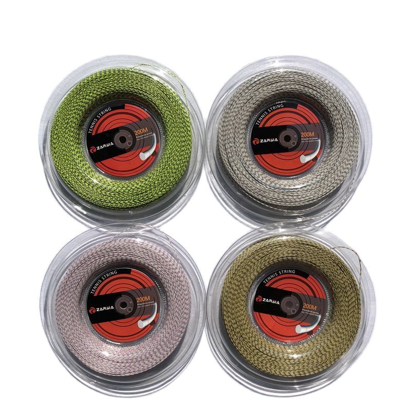 1 Reel Zarsia Spinning Tennis String Filament Flash Nylon Zachte Hoge Elastische Racket Snaren 200M Grote Reel