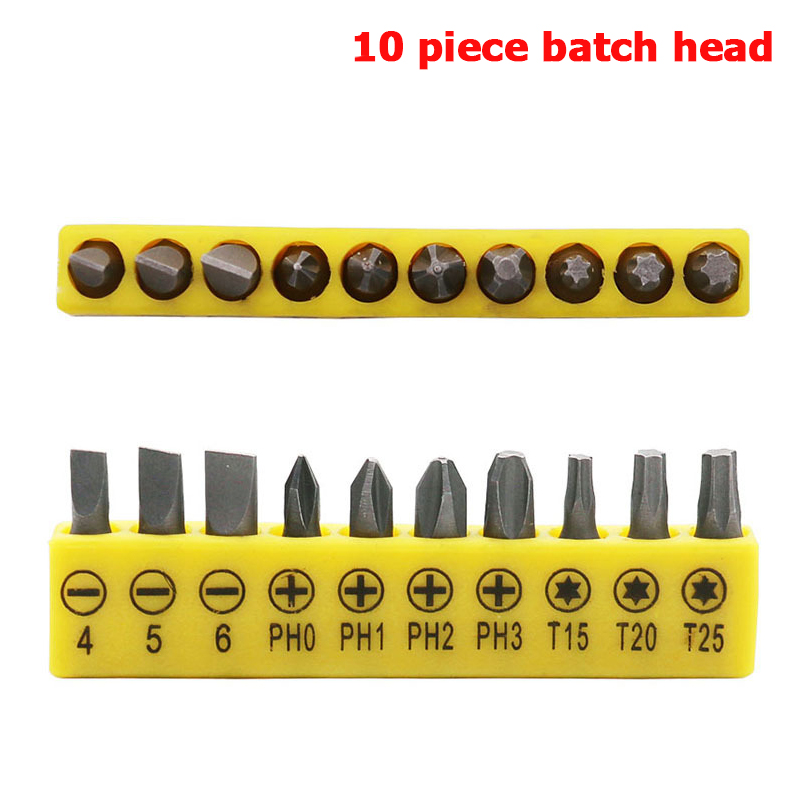Jeu de tournevis de forme spéciale, 50mm, forme U, type Y, triangle, croix intérieure, trois points, outil d'embout pour interface de 6.35mm: Rose
