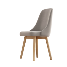 Home Office Chair Mid-Century Dining Chair Study Chair Fabric Upholstered Chair with Solid Wood Legs Wooden Chair