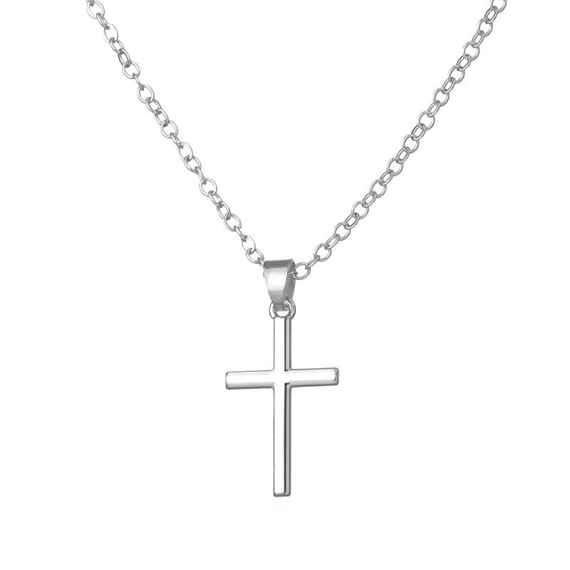 Instagram cold wind personality hip hop multi-layer pendant male and female lovers single layer cross necklace sweater chain