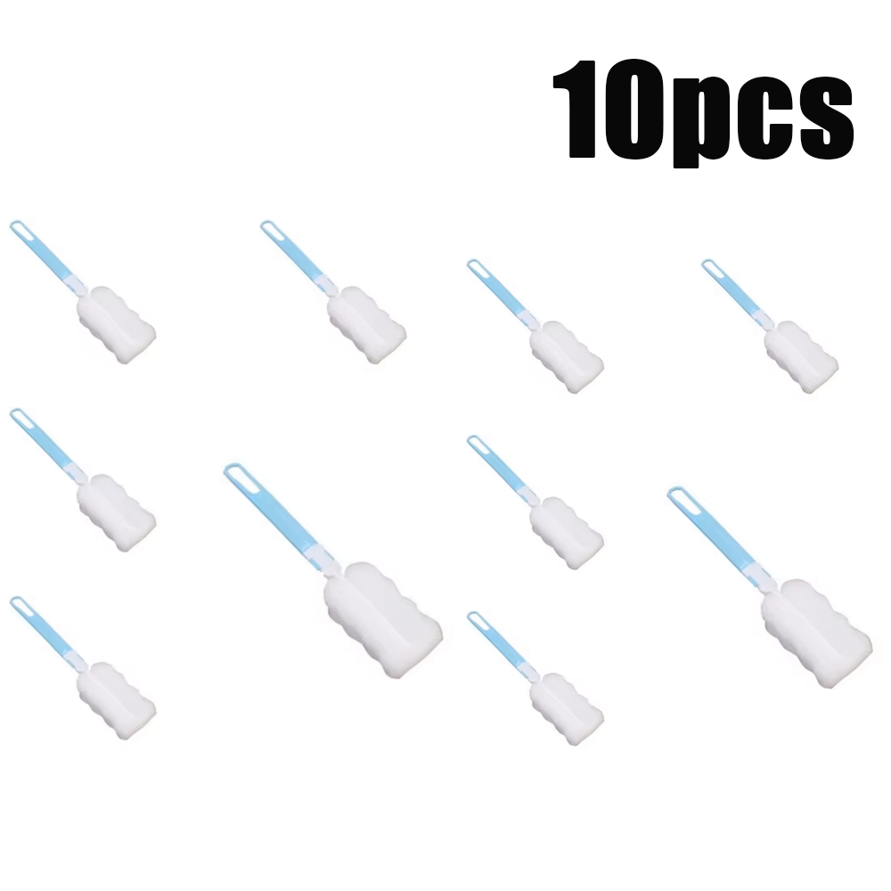 1/3/5 pezzi spazzola per tazza in spugna morbida manico lungo spazzola per bottiglia di spugna bevanda bicchiere di vino bottiglia di vetro lavaggio senza strumento di pulizia morto