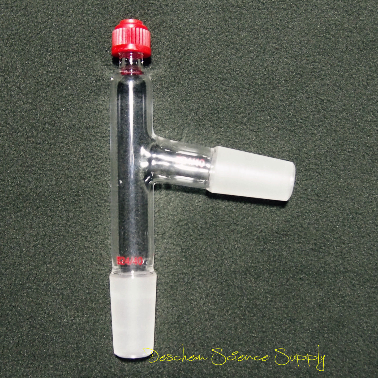 24/40,3-way Distillation Adapter With thread,Plastic Screw Thermometer Tube