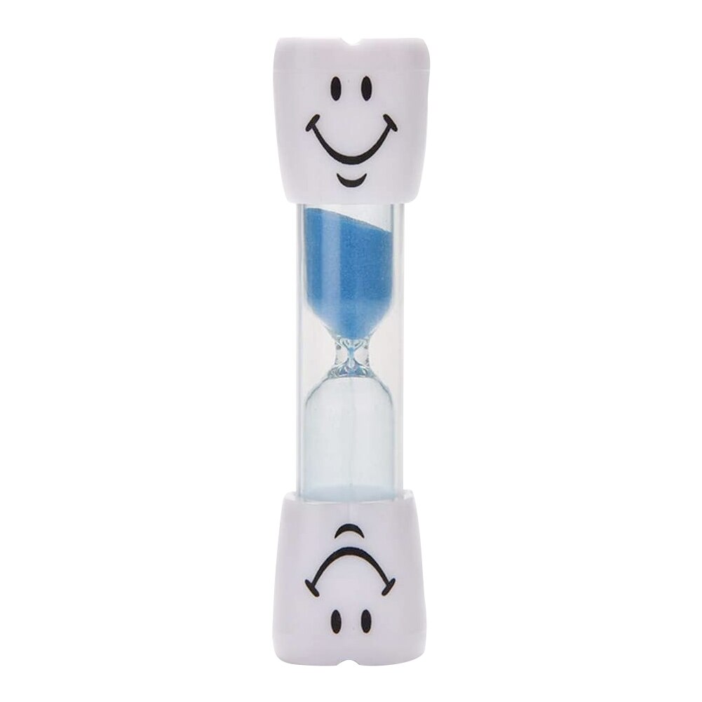 Smiling Face Hourglass Sand Clock for Cooking Brushing Teeth Sands Timer Sandglass Children Kids Desktop Ornaments: Blue