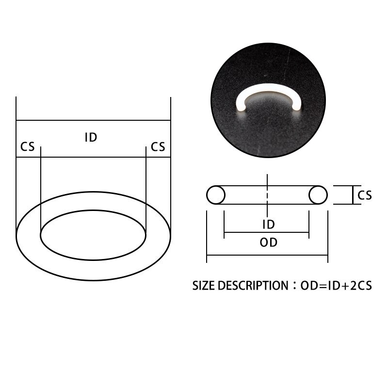 5 teile/los Silikon gummi o-ring VMQ CS 2mm OD15/16/17/18/19 /20mm O Ring Dichtung Silikon O-ring wasserdicht