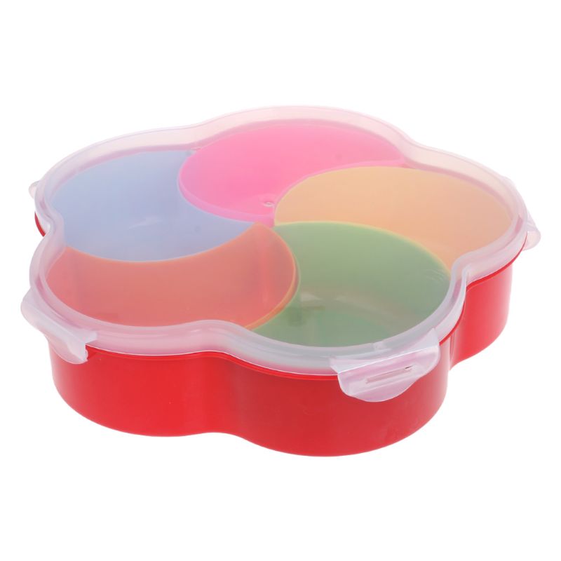 Multifunctionele Snack Platen Candy Box Met Deksel Huis Grote Capaciteit Vruchten Moer Opslag Dessert Lade Snack Schotel