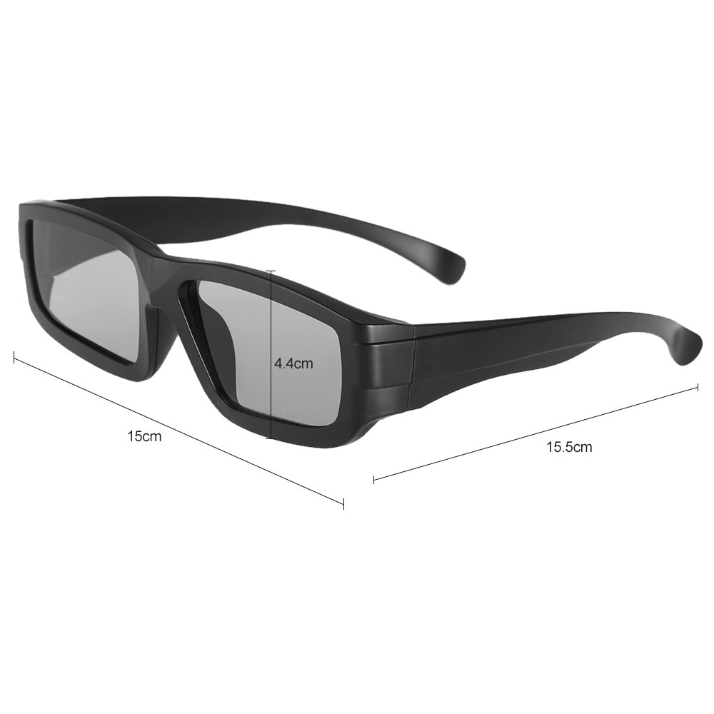 Bærbare passive 3d briller sirkulære polariserte linser støtte for polarisert tv real d home 3d kinobriller