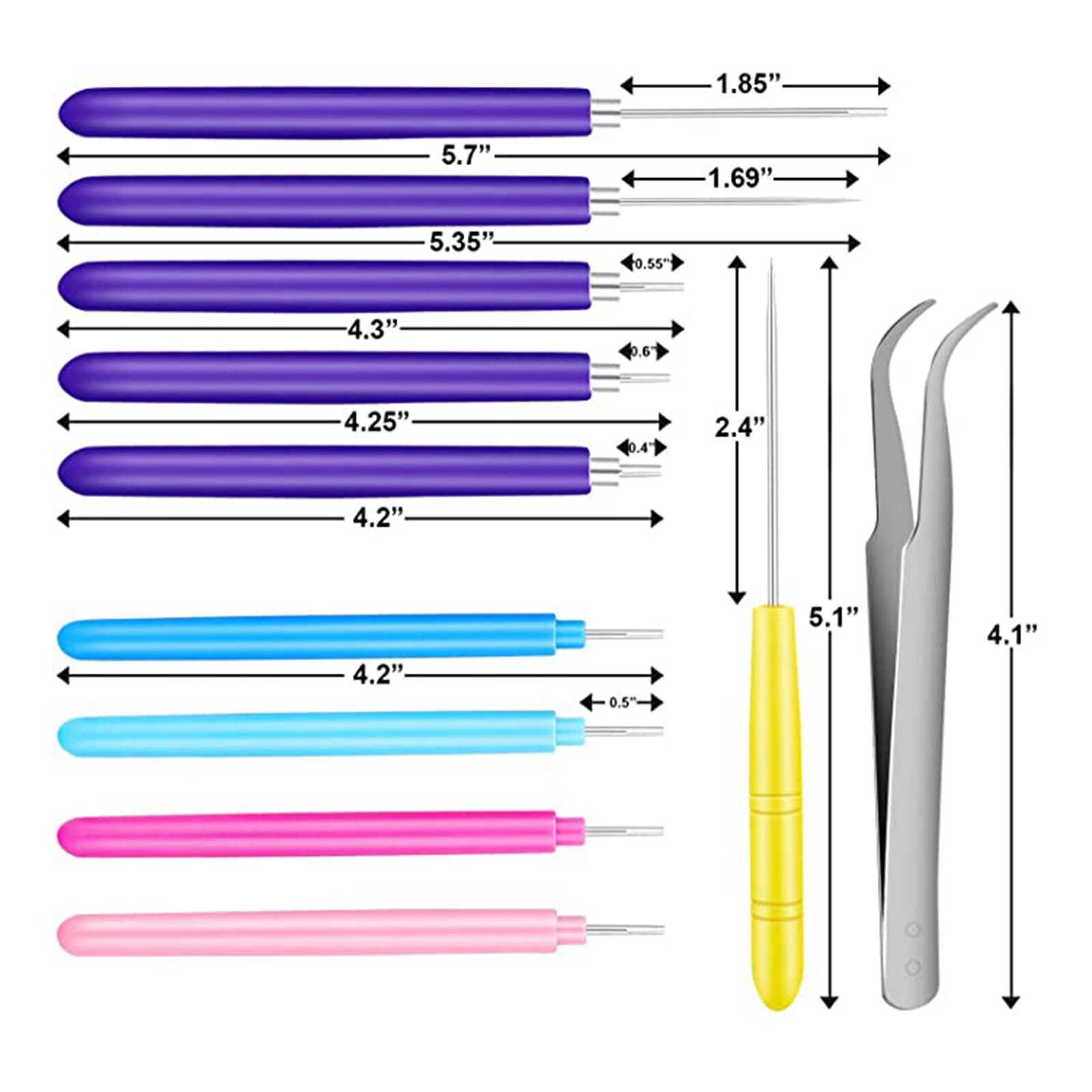 Slotted Quilling Tools Quilling Supplies Hand Craft DIY Tool for Adults 16 Pieces