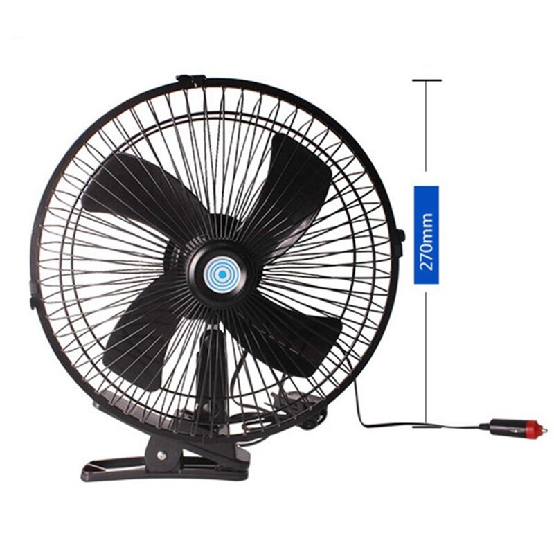 Ventilator 12V met oscilerende bevestigingsclip