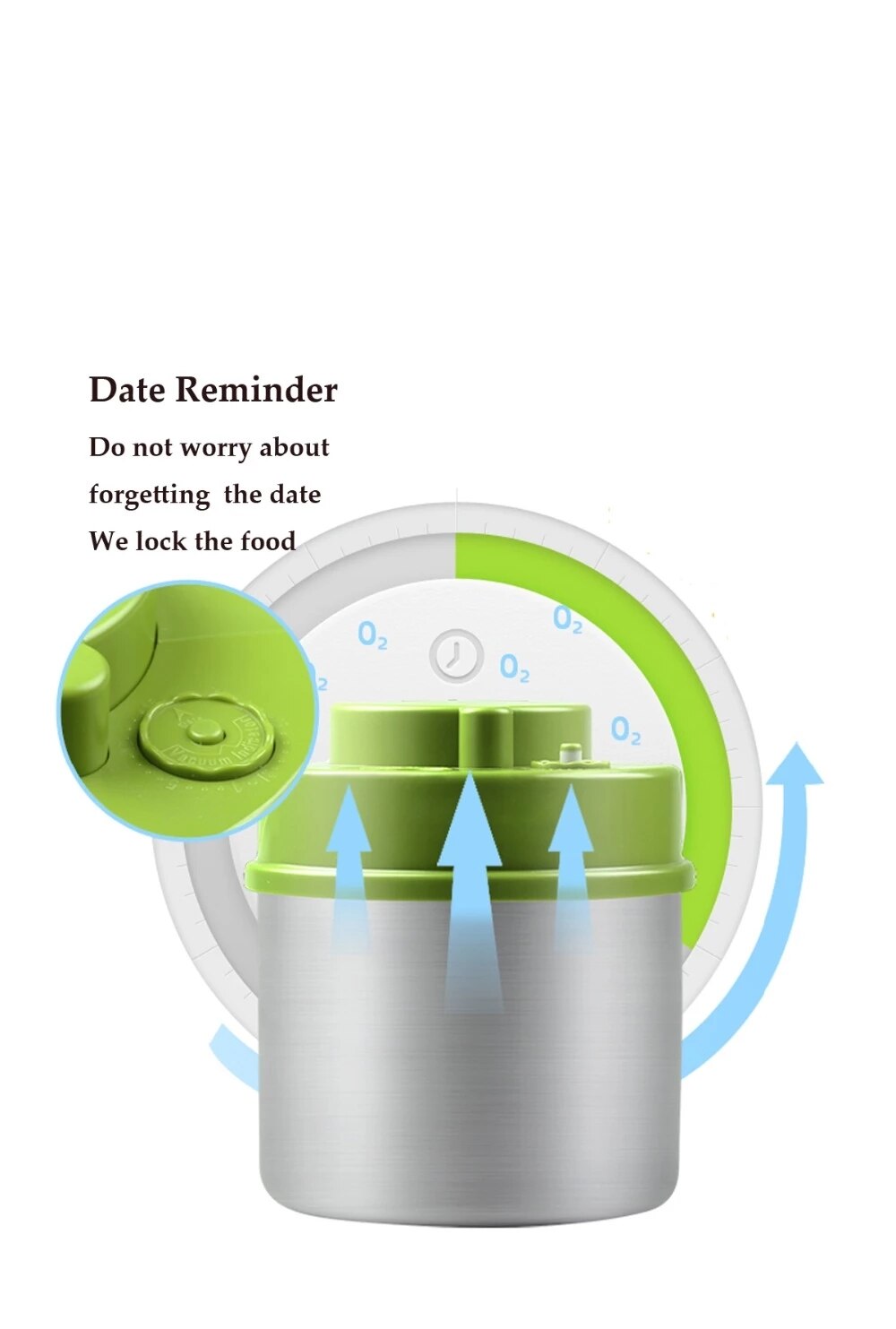 3 Stuk Vacuüm Container Roestvrijstalen Vacuüm Voedsel Tank Koffieboon Tank Keuken Fles Opslag Tank
