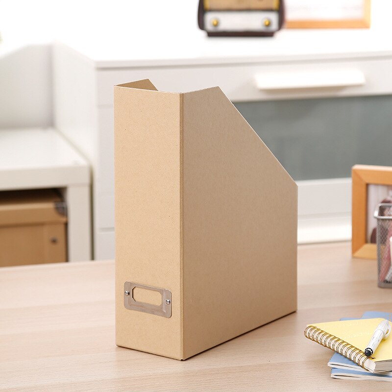 Book File Folder Stand Box Desktop Storage Box Paper Bookshelf Office Foldable: 03
