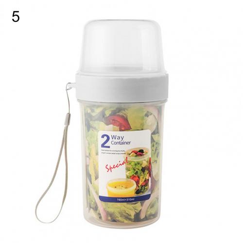 Eco-friendly Storage Jar Airtight Dual Layer PP Multi-use 5 Sizes Refrigerator Storage Keeping Fresh Food Container for Home: 5