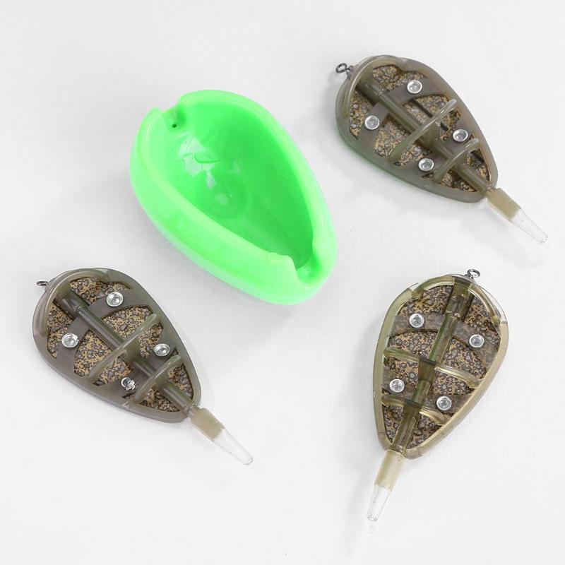 Cebador de método en línea, molde de cebo, lanzador, conjunto de plomada, soporte de cebo de Pesca de carpa, herramienta para aparejos de Pesca, accesorios Iscas