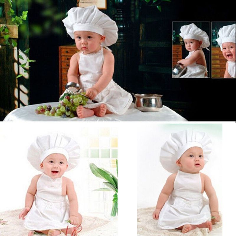 Babyfotografie rekwisieten kleine koksmuts witte stretchfolie kleine koksrekwisieten accessoires voor newborn fotografie  l4mc