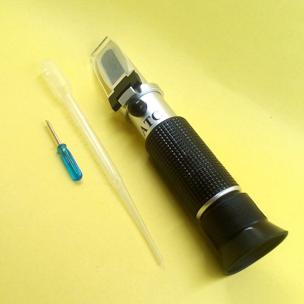 Handheld Brix Meter 0-20% Zucker Tester Salzgehalt Meter Gefrierpunkt Meter Meerwasser Hydrometer Handheld Refraktometer
