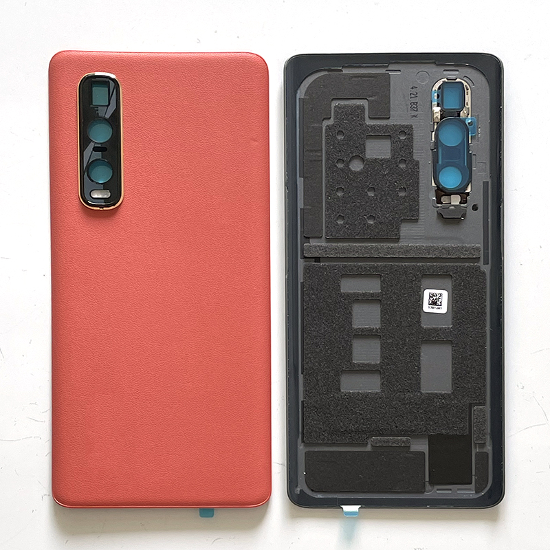 6.7 ''Original Für Oppo Finden X2 Profi Batterie Abdeckung Batterie Gehäbenutzen Für Finden X2 Profi CPH2025 PDEM30 Zurück Abdeckung + Carame Rahmen Aufkleber