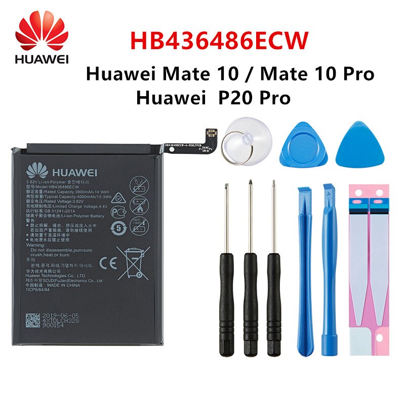 Original Huawei batería para HUAWEI Mate 9/Mate9 Pro/10/10 Pro /P20/P20 Pro/honor 8 9 10 Nova/Nova 2/Nova 2 Plus/Nova 3