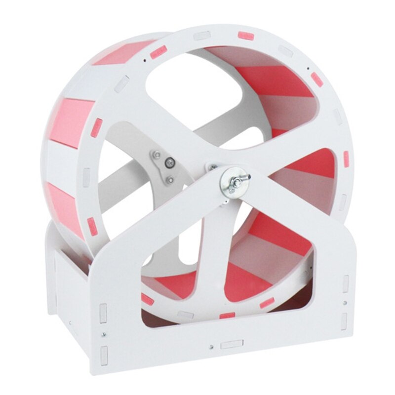 Hamster Running Exercise Wheel Silent Runner Toy with Adjustable Stand Spinner: PW