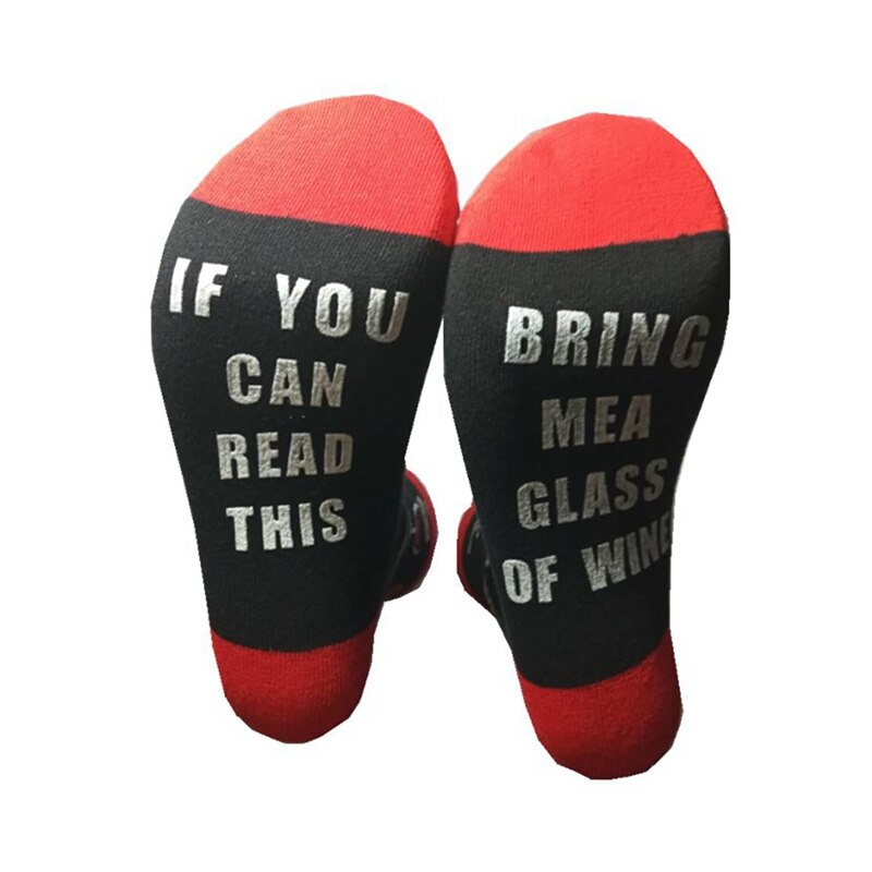 Socks Letter Pattern Printed Soft Elastic Breathable Comfortable Cotton Socks Spadnex Hosiery Footwear: Default Title