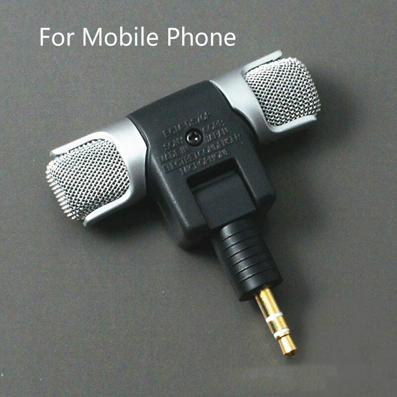 Portable Wireless Microphone Stereo Mic 3/4 Pin 3.5mm Jack for Laptop Recording Studio Interview Smartphone for IPhone Android: For Mobile Phone