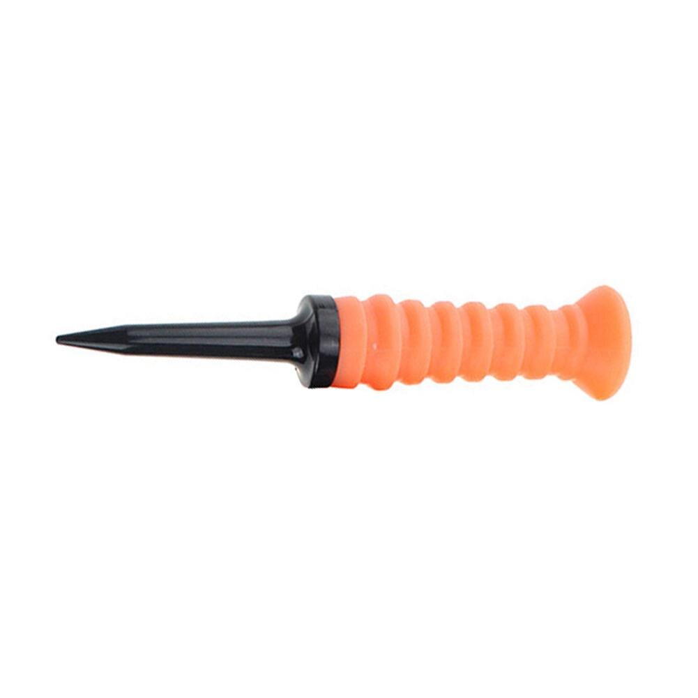 Mounchain Golf Elastic TEE Soft Rubber Sleeve Ball Nail Elastic Soft Stand Golf Tees Ball Nail Golfing Accessories Equipment: Orange