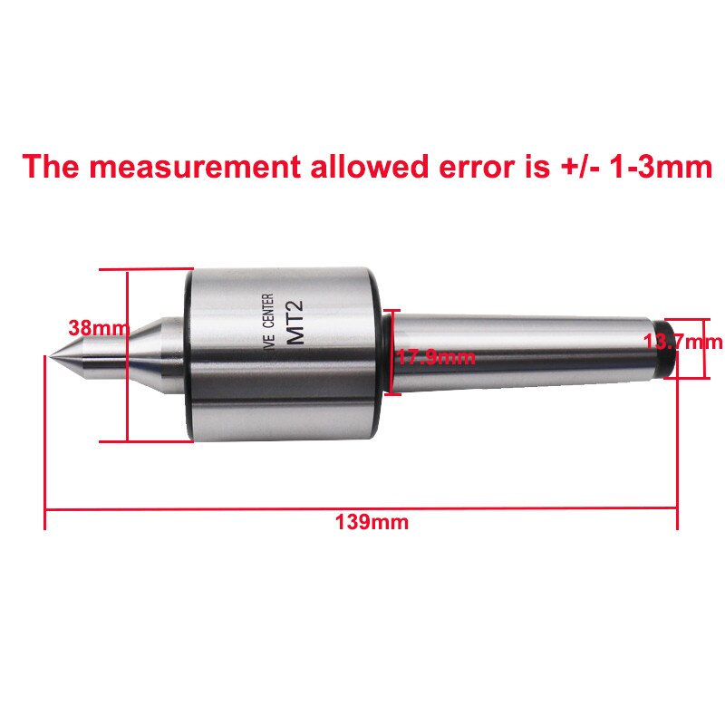 Lathe Milling Center MT2 Live Center Double Taper Tool Morse Taper Machine Accessories For CNC Lathe