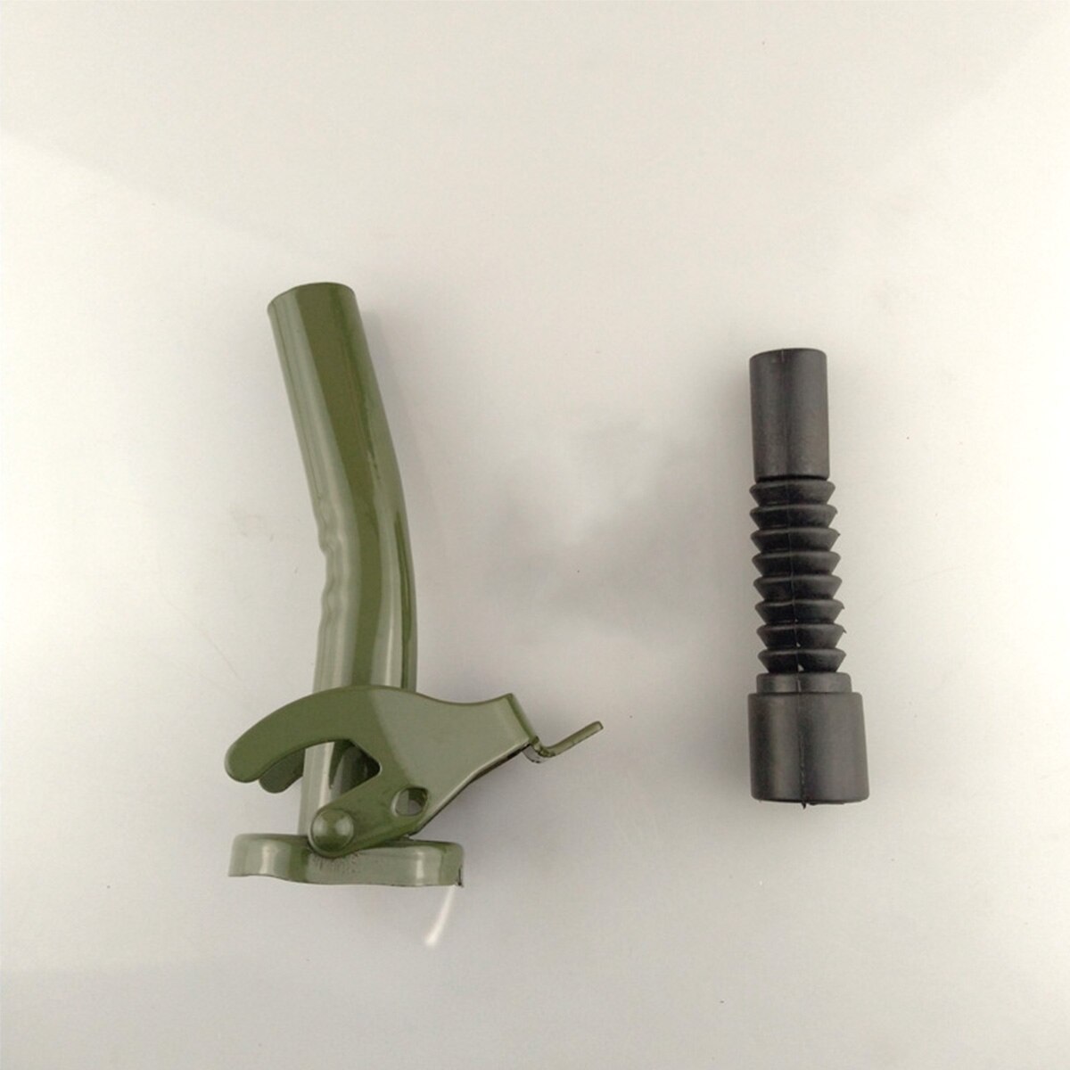 Jerry Cans Flexible Metal Pouring Spout For 5/10/20L Gerry With Sealing Rubber Gaske Fuel Nozzel Deep Green