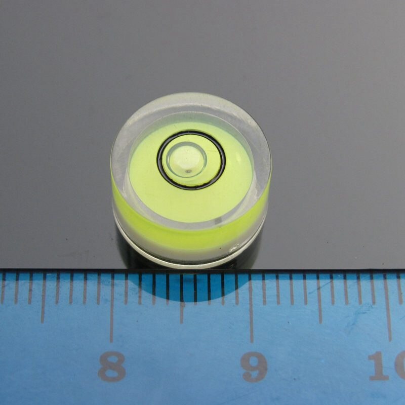 HACCURY 12*6mm Plastic Universal level Circular Mini bubble level bubble spirit level measurement instrument