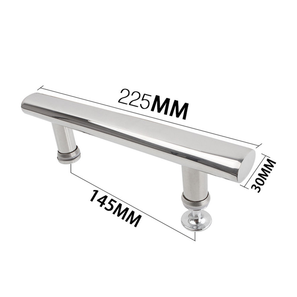 Boutons de poignée de porte de douche pour porte coulissante en verre, main courante de salle de bains, barre d'appui en acier inoxydable chromé, poignée de traction de remplacement de 225mm